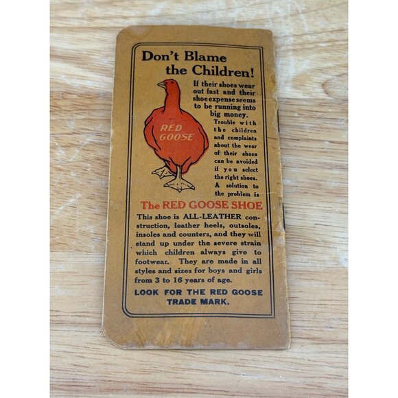 1940's Red Goose Shoe Friedman Shelby Shoes Advertising Notebook Ephemera - Picture 2 of 5